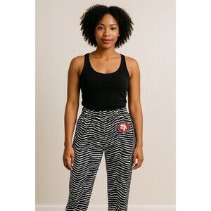 Zubaz NFL Unisex San Francisco 49ers Zebra Outline Comfy Pants M